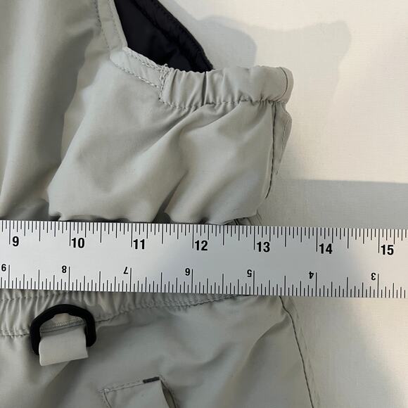 Lands' End Snow Pants Bibs Youth Kids 12 Lt Gray Insulated Ski Snowboard Tubing - Picture 14 of 15